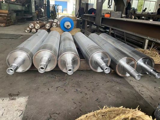 Partes de máquinas de embalagem Instalação conveniente de rolos de aço de potência e rolos de tração