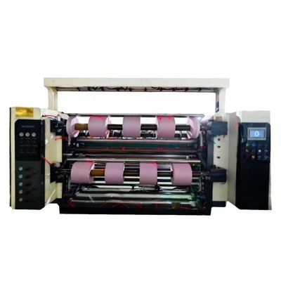 Máquina de enrolar e cortar controlada por PLC de 5 kW 460 mm Diâmetro de enrolamento 20g-300g Corte