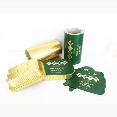 Folha de alumínio personalizada Capa para iogurte Leite Queijo Sorvete Filme de vedação térmica para vários recipientes
