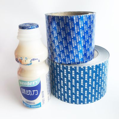 Película de vedação de garrafas de leite bom desempenho de vedação profissional personalizado impresso