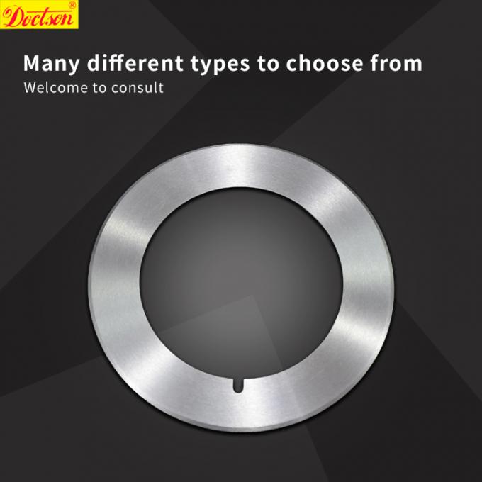 Lâmina de corte rotativa redonda de alta precisão Lâmina de borda de PVC Lâmina de corte de lâminas rotativas Máquina de corte de tubos de papel fita adesiva Máquina de corte Lâmina 0