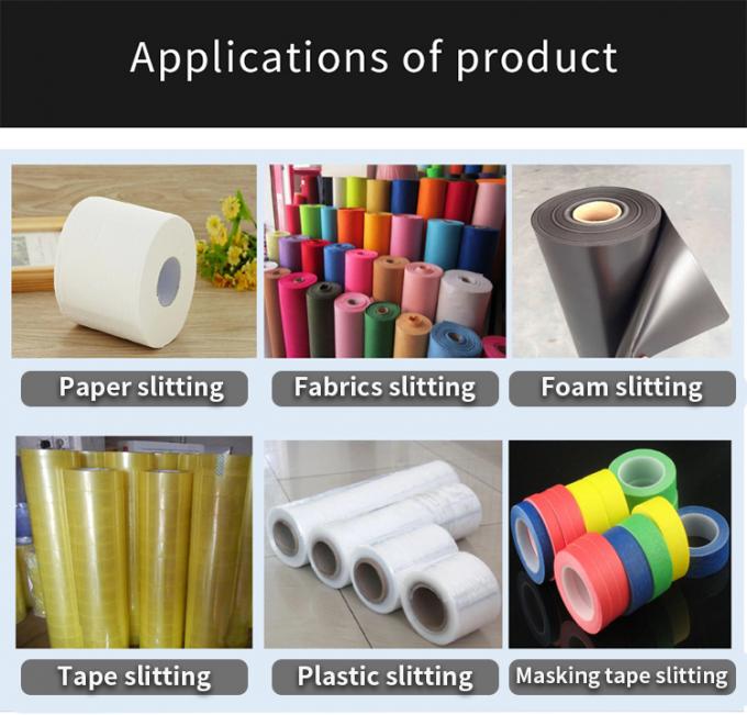 Lâmina de corte rotativa redonda de alta precisão Lâmina de borda de PVC Lâmina de corte de lâminas rotativas Máquina de corte de tubos de papel fita adesiva Máquina de corte Lâmina 14